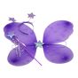 Girls butterfly wings, bopper and wand set with iridescent star and glitter detail.
Wings measuring approx 46cm x 38cm.
Band measuring approx 1cm wide.
Wand measuring approx 35cm long.
Pack of 3.