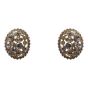 Gold colour plated pierced stud earrings with genuine Clear crystal stones.
With hypoallergenic backs.
