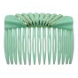 Acrylic hair combs in assorted designs and pastel colours
