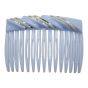 Acrylic hair combs in assorted designs and pastel colours