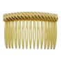 Acrylic hair combs in assorted designs and pastel colours