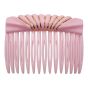 Acrylic hair combs in assorted designs and pastel colours