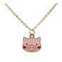 Gold colour plated piggy design pendant with coloured enamelling.
Supplied on a gold colour plated 17 inch chain plus a 2 inch extension.
Pendant measures approx. 1.3cm x 1.7cm.
Presented on a display card in a clear opp bag.
Pack of 3.