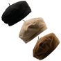 Ladies Winter, soft feel beret hat.
One size fits all, inside size adjustable.