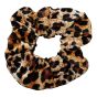 Animal print velvet scrunchies.