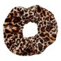 Animal print velvet scrunchies.