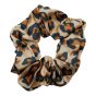 Animal print satin scrunchies.
