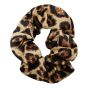 Animal print satin scrunchies.