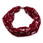 Magnetic Spectator Silver Foil Heart Print Scarf