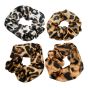 Assorted Animal Print Satin Scrunchies