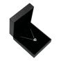 Black Vintage Leatherette Pendant Box