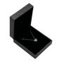 Silver Grey Vintage Leatherette Pendant Box