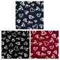 Foil Heart Print Maxi Scarves