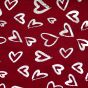 Foil Heart Print Maxi Scarves