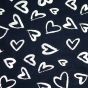 Foil Heart Print Maxi Scarves