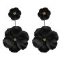 Acrylic Pierced Flower Drop Earrings