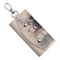 Leatherette cat theme key case with Rhodium colour plated attachable hook; holds 5 keys.
Measuring approx. 15cm drop inc. hook X 6cm.
Outstretched case measuring 16cm X 10.5cm.
Pack of 6 assorted.