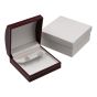 Maroon Leatherette Elsinore Clip-Earring Box