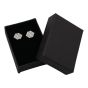 Black Card Earrings Box with Acetate