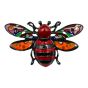 Venetti Enamelled Bee brooch