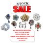 265 Assorted Brooches with Crystal Stones
Total Cost *£120
Normal Total Wholesale Cost *£420
Total RRP *£1,450

* VAT excluded