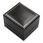 Black Leatherette Ring Box