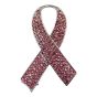 Diamante Pink Ribbon Brooch