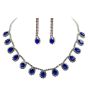 Venetti Diamante Necklace & Pierced Drop Earring Set