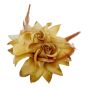 Assorted Natural Coloured Hair Flower Elastic/Brooch 