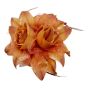 Assorted Natural Coloured Hair Flower Elastic/Brooch 