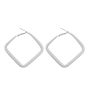 Acrylic Spectator Pierced Hoop Earrings