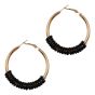 Beaded Hoop Earrings