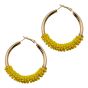 Beaded Hoop Earrings