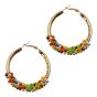 Beaded Hoop Earrings