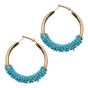 Beaded Hoop Earrings