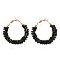 Beaded Hoop Earrings