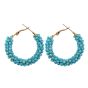 Beaded Hoop Earrings