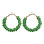 Beaded Hoop Earrings