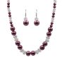 Venetti Glass Pearl & Bead Necklace and Drop Earrings Set