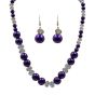 Venetti Glass Pearl & Bead Necklace and Drop Earrings Set