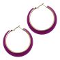 Retro Coloured Pierced Hopp Earrings