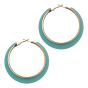 Retro Coloured Pierced Hopp Earrings