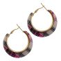 Tartan Pierced Hopp Earrings