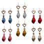 Assorted Diamante Heart & Seashells Drop Earrings