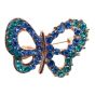 Diamante Butterfly Brooch