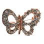 Diamante Butterfly Brooch