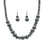 Venetti Glass Pearl & Bead Necklace and Drop Earrings Set