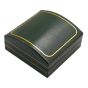 Green Leatherette Elsinore Cufflinks Box