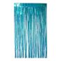 Holographic fringe door curtain.