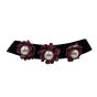 Retro velvet choker with Fabric Flowers